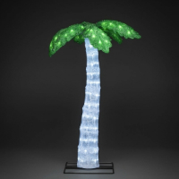 LED Palme aus Acryl, beleuchtete Gartenfigur