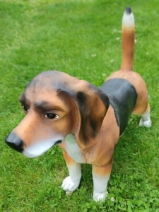 Beagle Hundedekofigur, stehend, 60 cm hoch 1