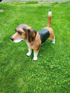 Beagle Hundedekofigur, stehend, 60 cm hoch  4