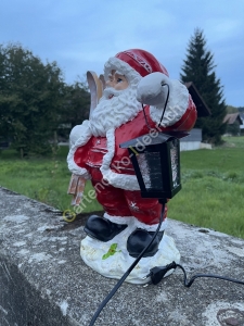 Beleuchtete Weihnachtsmann Figur für draussen,