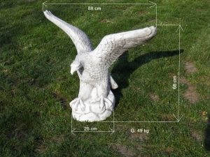 Getonfiguren: Betonadler Adler aus Beton Stein 