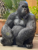 Deko Affe Gorillakind sitzend 75cm Gartendeko