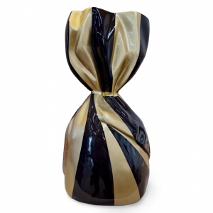 Deko Bonbon gross, schwarz-gold, 75 cm hoch