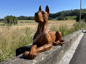 Lebensgrosse Figur - Deutsche Deko Dogge  94 cm 2