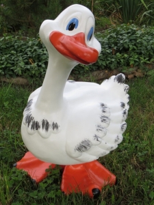 Ente Gartendekofigur, stehend, 46 cm hoch 2