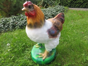 Deko Gartenfigur Huhn 44 cm hoch