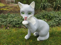 Deko Katze Pfote leckend, 48 cm hoch 4