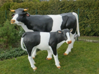 Deko Kühe: ein Kalb, eine Kuh