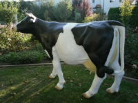 Deko Kuh Figur lebensgross, auftrecht, 167 cm
