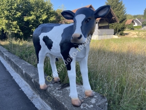 Deko Kalb lebensgross ( Freiburger Holstein Kuh )