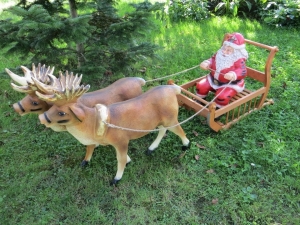 Deko Nikolaus mit Schlitten midi  2