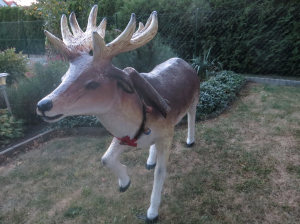 Deko Rentier lebensgross XXL Weihnachtsdeko 1