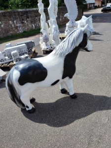 Deko Shetlandpony Pony Figur lebensgross 6