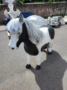Deko Shetlandpony Deko Pony Figur lebensgross 