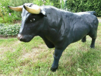 Deko Stier: Deko Figur, gross, schwarz