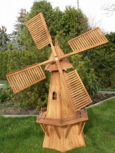 Sechseckige Deko Windmühle im Garten, 202 cm hoch