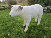 Dekoschaf, Schaf Gartenfigur stehend, 57 cm lang