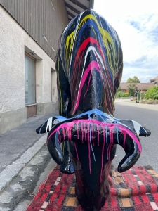 Design Kuhfigur lebensgross mit Autolack, für Garten, Werbung, Events 2