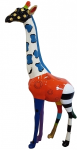 Designer Giraffe Figur Gartenfigur gross 210 cm