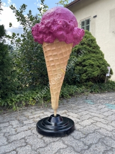 Eis Werbefigur & Eistüten Aufsteller Vollansicht