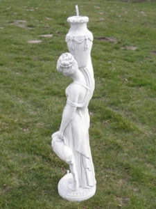 Stein Statue Garten 132cm, von hinten-links