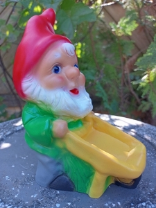 Gartenzwerg mit Schubkarre, 20 cm hoch 5
