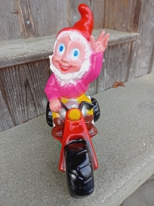 Gartenzwerg auf Motorrad, 37cm hoch 5