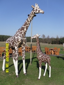 Lebensgrosse Deko Giraffe Figur ca. 325 cm