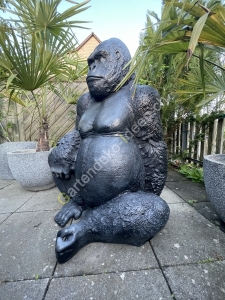 Deko Gorilla XXL als Gartendeko