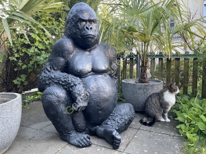 Gartendekofigur Deko Gorilla XXL 