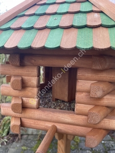 Grosses Vogelfutterhaus mit Ständer 4