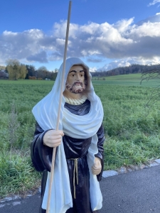 Grosse Josef Krippenfigur mit Hirtenstock