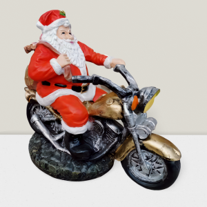 Weihnachtsmann auf Motorrad, 60 cm hoch 2