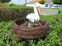 Storch Figur zur Geburt