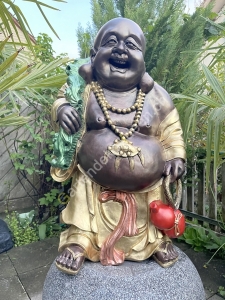 Figur gross - Glücksbuddha 83 cm hoch vorne