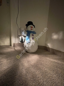 LED Schneemann aussen mit solar Beleuchtung