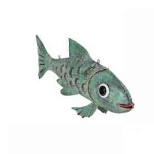 Metallfische Deko: Deko Fisch Metall 17 cm