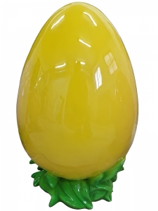 Grosses Deko Osterei, 54cm hoch in Gelb
