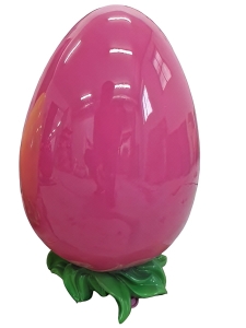 Osterei Deko XXL, 54cm hoch in Pink