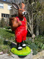 Osterhase Figur zur Osterdeko, 110 cm hoch