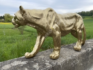 Panther Dekofigur Gross gold