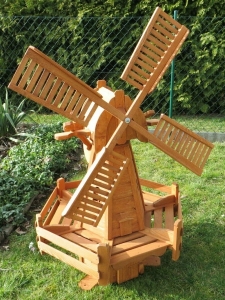 Solar LED Windmühle holländischer Bauart, 145 cm