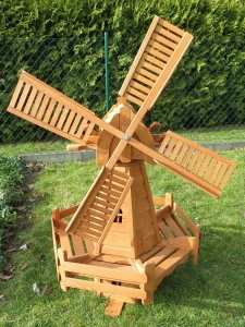 Solar LED Windmühle holländischer Bauart, 145 cm