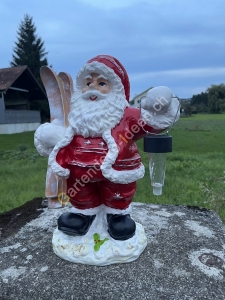 Solar Deko Weihnachtsmann Figur für draussen