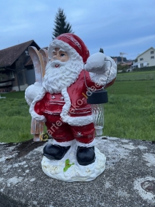 Solar Deko Weihnachtsdeko Weihnachtsmann Figur 40 cm