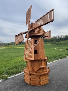 Windmühle Solar LED Deko mit Solarbeleuchtung