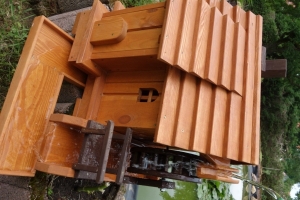 Kleine Wassermühle für die Gartendeko, 65 cm hoch 6
