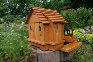 Wassermühle mittelgross aus Holz für Garten, 75 cm hoch 1