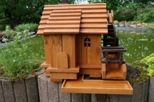 Wassermühle mittelgross aus Holz für Garten, 75 cm hoch 3