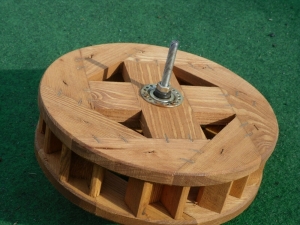 Wasserrad zur kleinen Wassermühle, Ø 24 cm 3